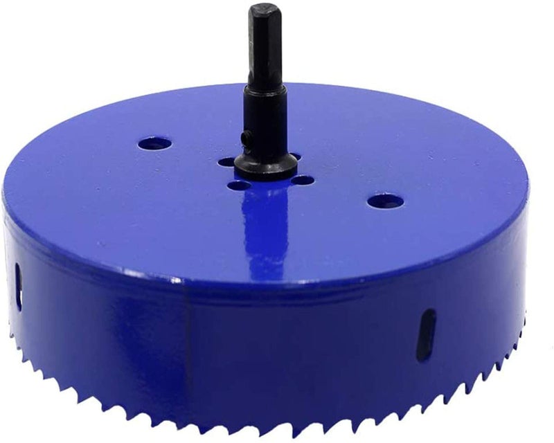 Luomorgo 6 3/8 inch 162mm Hole Saw, 1 1/4 inch Cutting Depth HSS Bi-Metal Hole Cutter with Hex Shank Drill Bit Adapter for Wood Cornhole Boards Plastic Drywall Fiberboard - Image 5